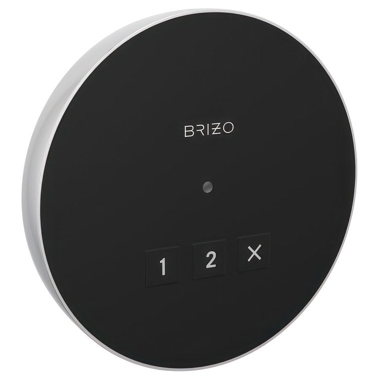 Steambath Control Mystix Elemental Experience Round Exterior Lumicoat Polished Chrome Surface Mount Outside Steam Room - Image 1