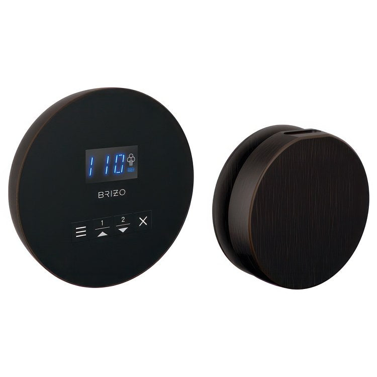 Steam Kit Mystix Venetian Bronze Elemental with Round Steam Control & Round Steam Head 2 User Presets Selectable RapidMist Patented Dual Sensor Technology - Image 1