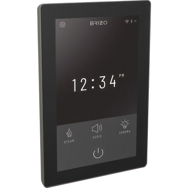 Display Interface SensoriPlus Digital Control Lumicoat Brilliance Luxe Steel ABS WIFI and Bluetooth Portrait/Landscape Position Temperature Range 50-125DEG F Surface Mount 12 Custom Presets for SensoriPlus Digital Thermostatic Valve - Image 2