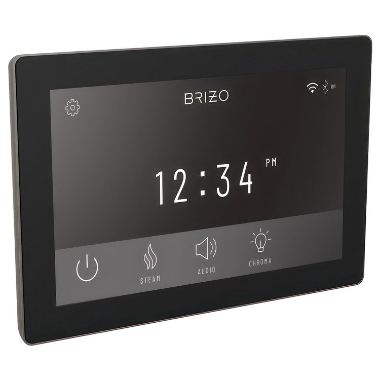 Display Interface SensoriPlus Digital Control Lumicoat Brilliance Luxe Steel ABS WIFI and Bluetooth Portrait/Landscape Position Temperature Range 50-125DEG F Surface Mount 12 Custom Presets for SensoriPlus Digital Thermostatic Valve