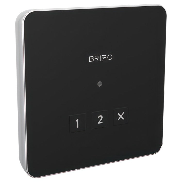 Steambath Control Mystix Elemental Experience Square Exterior Lumicoat Polished Chrome Surface Mount Outside Steam Room - Image 1