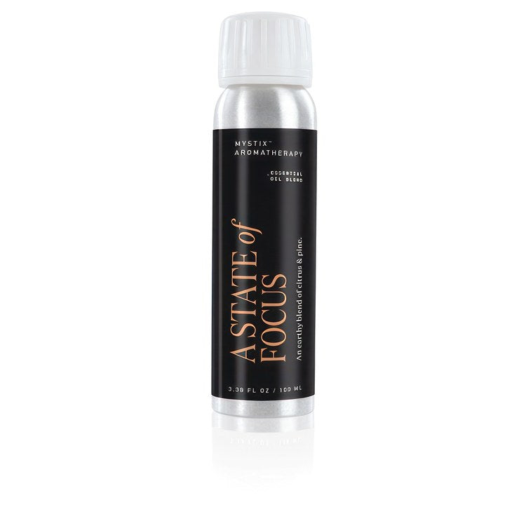 Steamhead Oil Mystix Aromatherapy A State of Focus Essential Blend 100 Milliliter Blend Contains Sweet Orange Pine Needle Ho Leaf Frankincense Patchouli Cistus Labdanum 5-1/4 Inch 1-3/8 Inch - Image 1