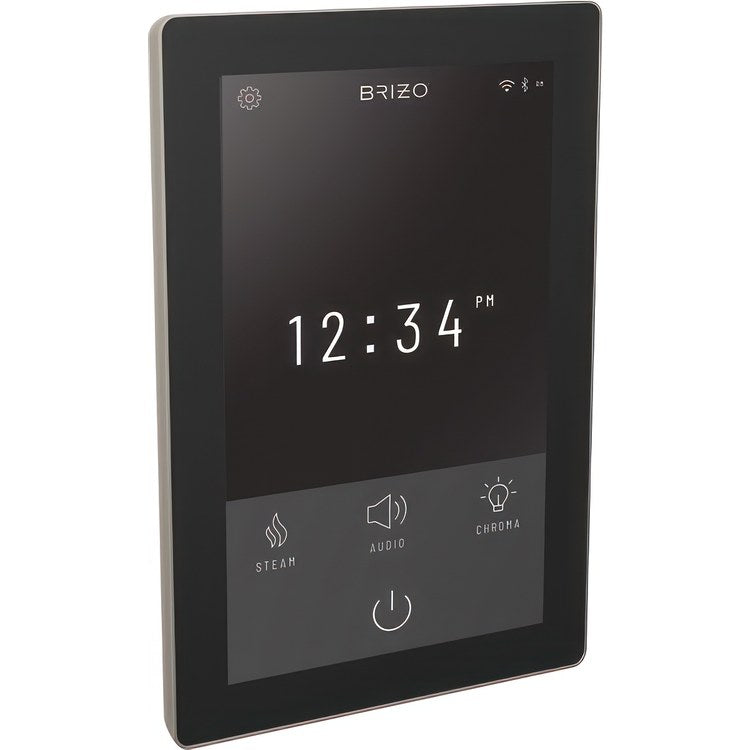Display Interface SensoriPlus Digital Control Lumicoat Brilliance Brushed Nickel ABS WIFI and Bluetooth Portrait/Landscape Position Temperature Range 50-125DEG F Surface Mount 12 Custom Presets for SensoriPlus Digital Thermostatic Valve - Image 2