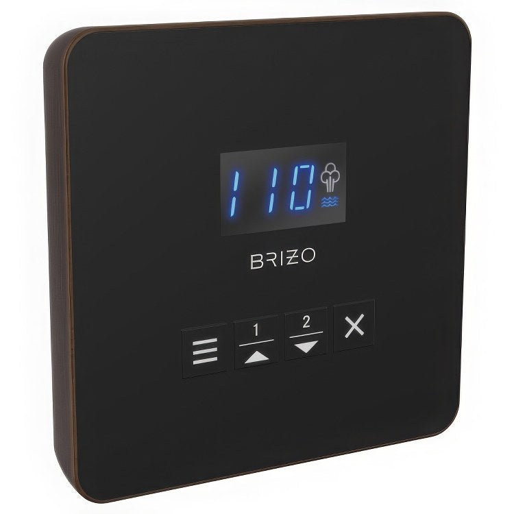 Steambath Control Mystix Linear Square Venetian Bronze Surface Mount Inside Steam Room Selectable RapidMist Patented Dual Sensor Technology - Image 1