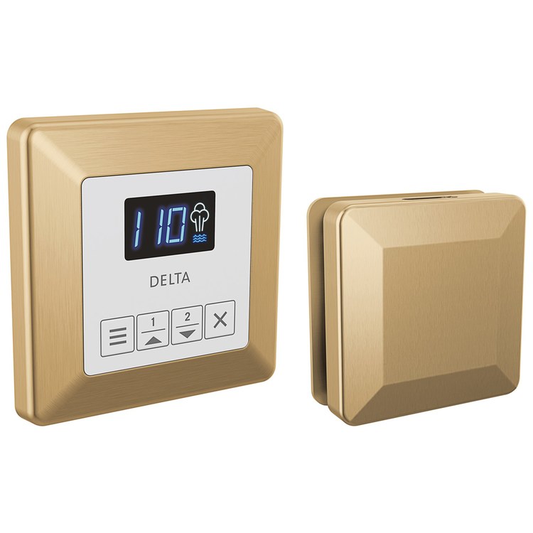 Shower Kit Square Steam Package Lumicoat Champagne Bronze