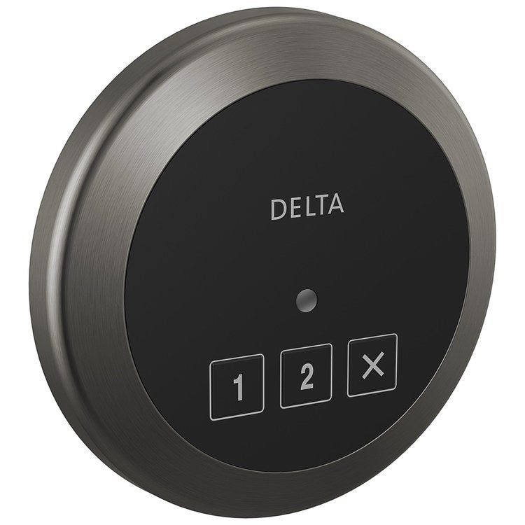 Steam Control Exterior Round Lumicoat Black Stainless