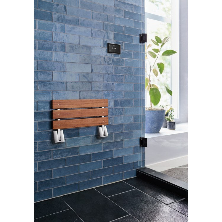 Shower Seat Tilt-Up Lumicoat Stainless - Image 2
