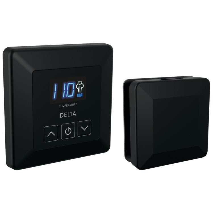 Steamhead SimpleSteam Transitional Square Steam Shower Control Unit Plastic Matte Black