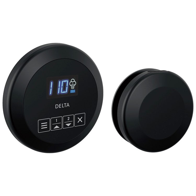 Shower Kit Round Steam Package Matte Black