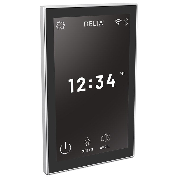 Display Interface Steamscape Lumicoat Chrome Temperature Range 50 DEG F to 125 DEG F for Steam Room 3-5/8 Inch - Image 2