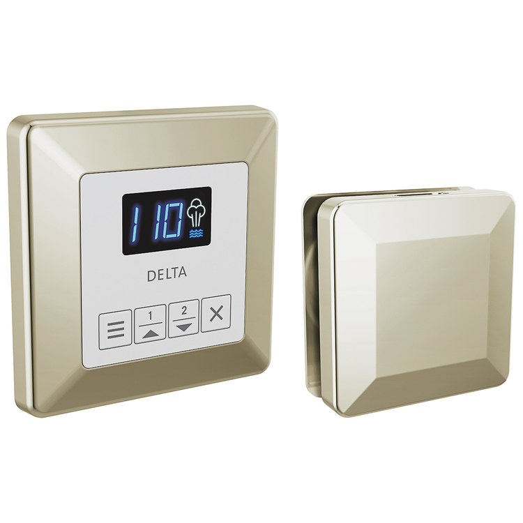 Shower Kit Square Steam Package Lumicoat Polished Nickel