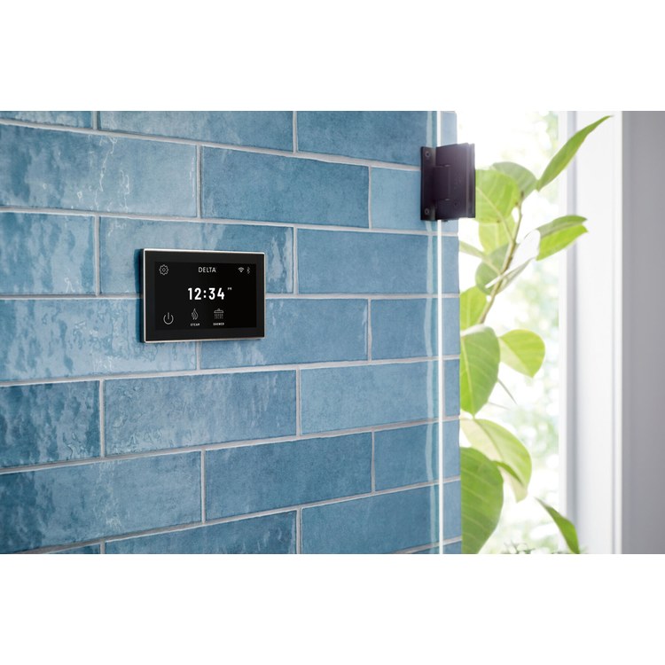 Display Interface Steamscape Lumicoat Black Stainless Temperature Range 50 DEG F to 125 DEG F for Steam Room 3-5/8 Inch - Image 3