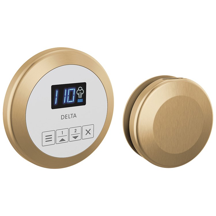 Shower Kit Round Steam Package Lumicoat Champagne Bronze