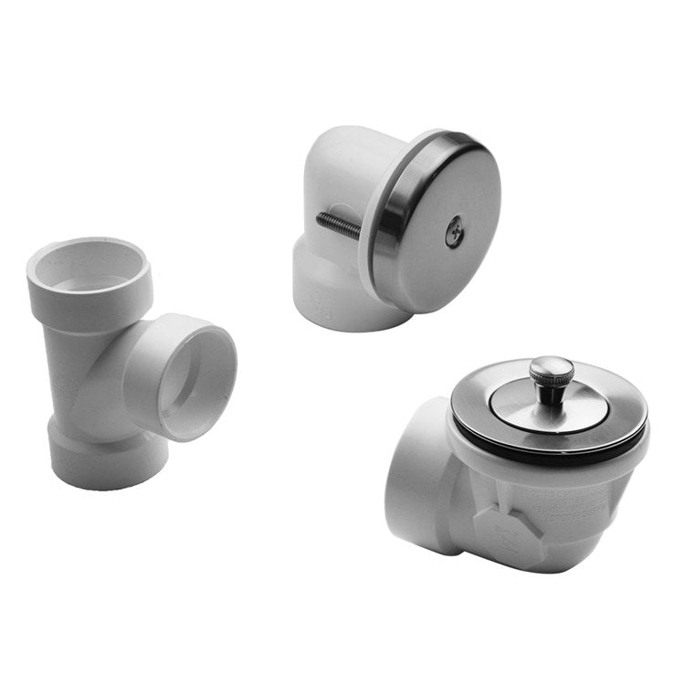Drain Kit Satin Brass Includes Lift & Turn Strainer with 1 Hole Faceplate Half Kit - Image 1