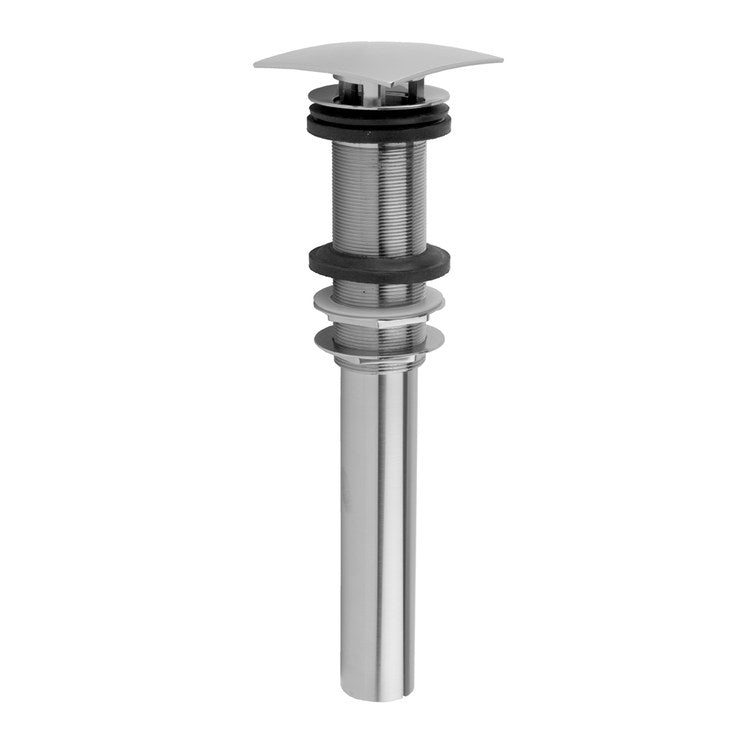 Lavatory Drain Stationary Square Less Overflow 1-1/2 Inch Satin Gold for Standard Flange Type Fits 1-1/2 Inch Opening 10 Inch Length - Image 1