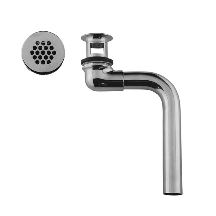 Lavatory Drain Offset 1-1/4 Inch Satin Nickel 10-1/2 Inch Length