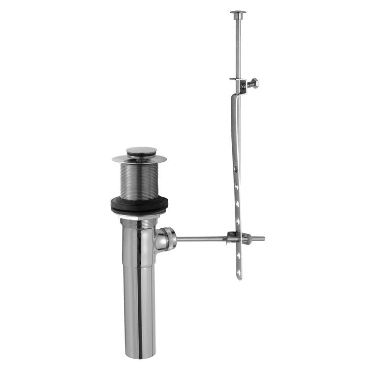 Lavatory Drain Pop-Up Less Overflow 1-1/2 Inch Matte Black 8 Inch Length 7-4/5 Inch Width