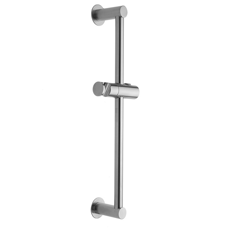 Wall Bar Contemporary Slim Vintage Bronze 24 Inch Includes Adjustable Handshower Angle and Push Button Slider Brass - Image 1