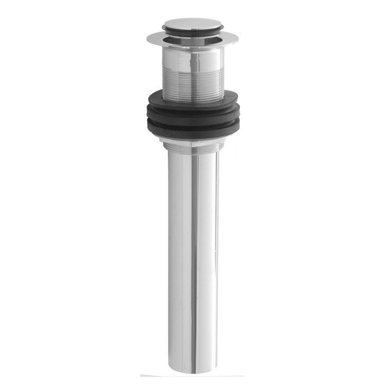 Lavatory Drain Finger Touch Plug Less Overflow 1-1/2 Inch Satin Gold 8-7/8 Inch Length - Image 1