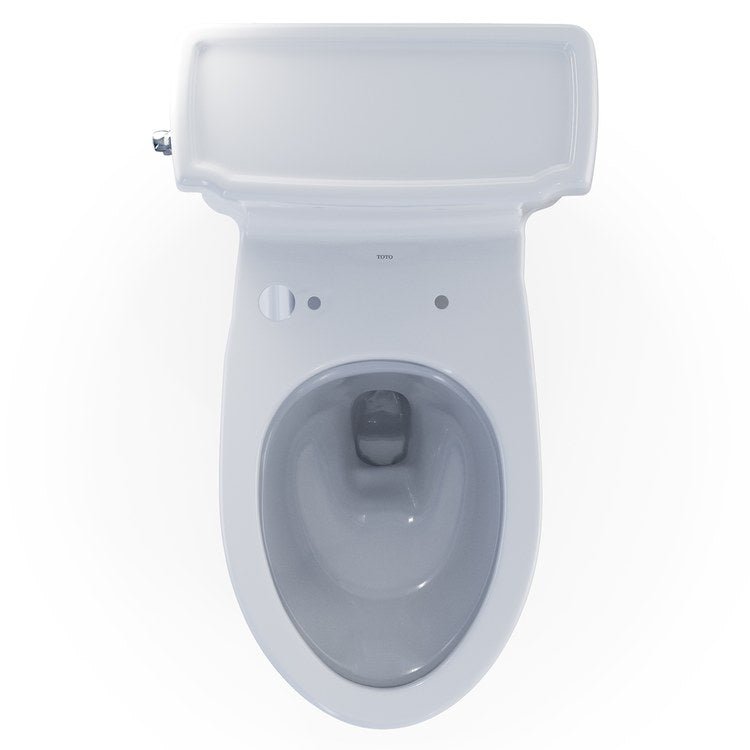 Toilet Guinevere 1 Piece Cotton Elongated WaterSense ADA 1.28 Gallons per Flush Less Seat with Trim - Image 2