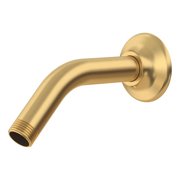 Shower Arm Standard with Escutcheon Brushed Cool Sunrise 1/2 IN NPT Metal Wall Mount - Image 1