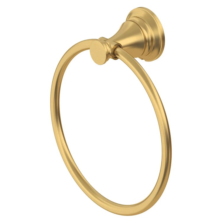 Towel Ring Delancey Closed Brushed Cool Sunrise Metal 2-7/8 Inch - Image 1
