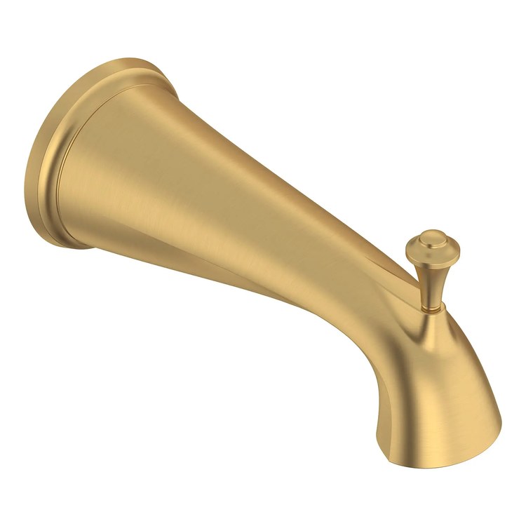 Tub Spout Delancey with Diverter Brushed Cool Sunrise 8-1/8 Inch Metal 1/2 Inch IPS CEC - Image 1