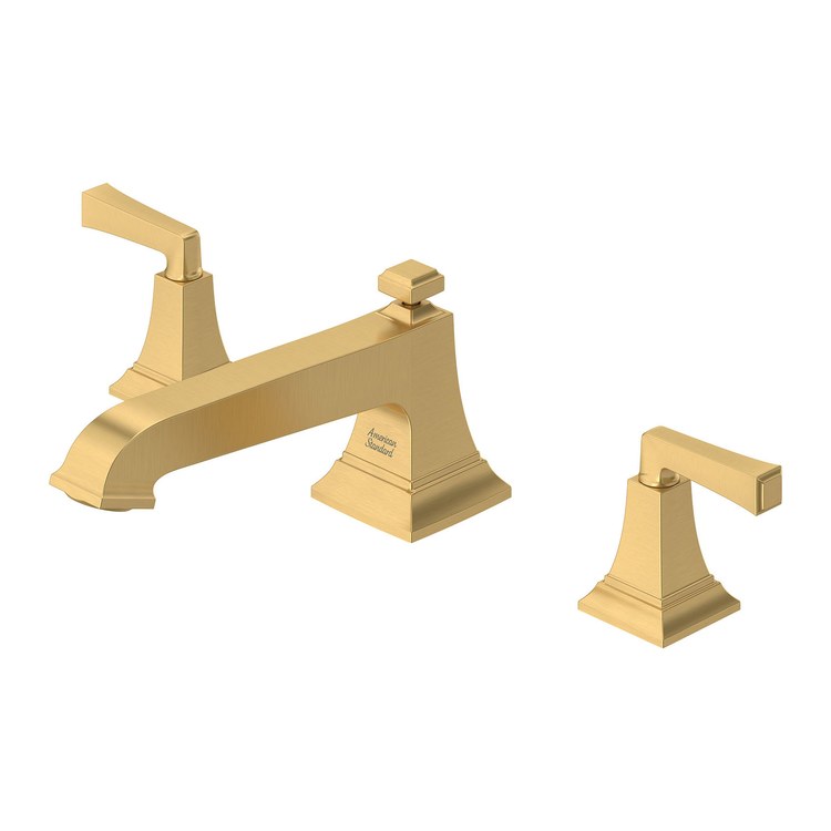 Roman Tub Trim Town Square S with Handshower 2 Lever Brushed Cool Sunrise ADA - Image 1