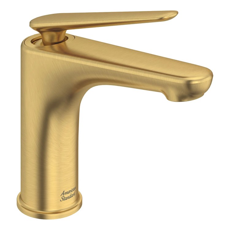 Lavatory Faucet Studio S 1 Lever ADA CALGreen/WaterSense/CEC Brushed Cool Sunrise 1.2 Gallons per Minute Push Pop-Up Drain 1 Hole