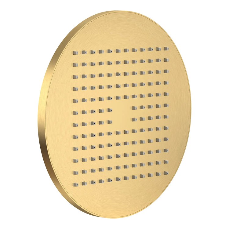 Showerhead Modern 1 Functions Rain Brushed Cool Sunrise 10 Inch 2.5 Gallons per Minute - Image 1
