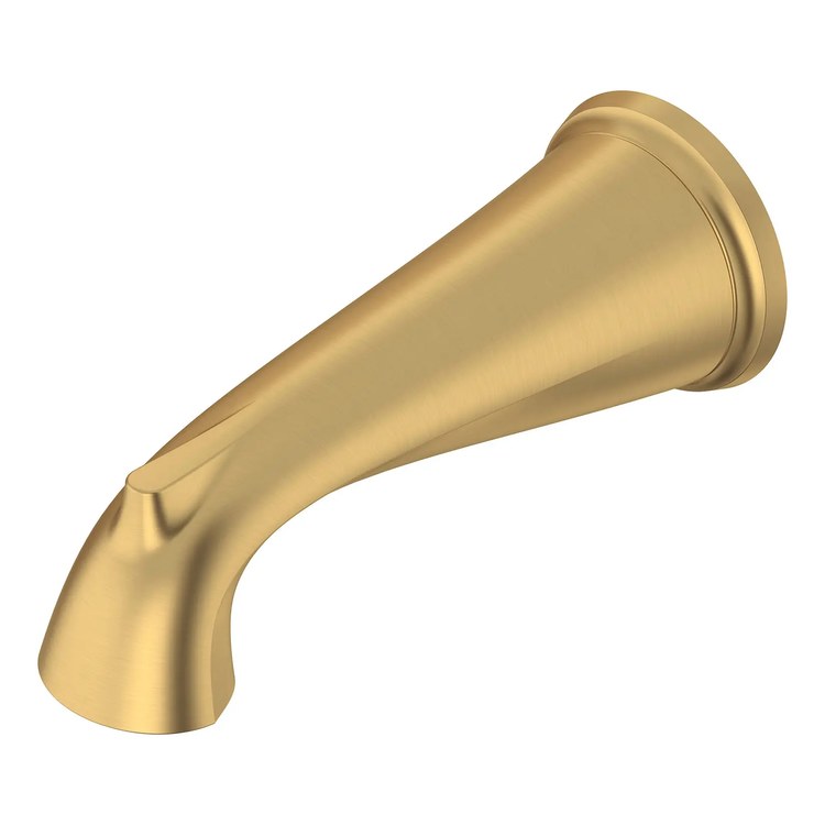 Tub Spout Delancey Non-Diverter Brushed Cool Sunrise 8-1/8 Inch Metal 1/2 Inch IPS - Image 1
