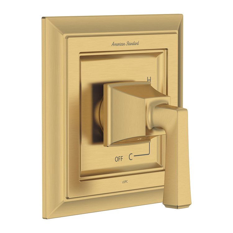 Pressure Balance Valve Trim Town Square S with Double Ceramic Cartridge 1 Lever Brushed Cool Sunrise ADA - Image 1