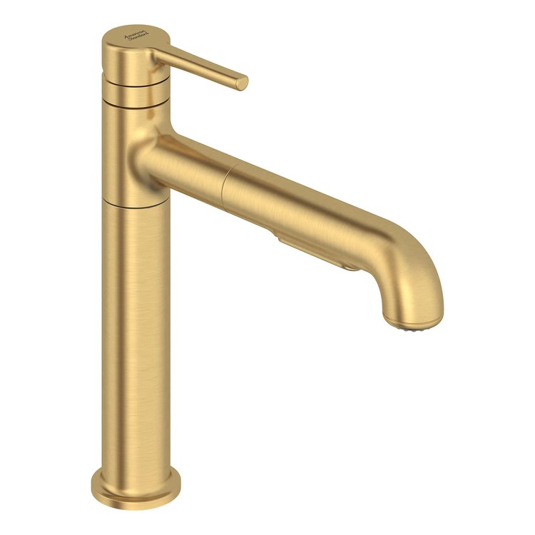 Kitchen Faucet Studio S 1 Lever ADA CALGreen/CEC Brushed Cool Sunrise Pull-Out 2 Function 360 DEG Swivel 1 Hole 1.5 Gallons per Minute - Image 1