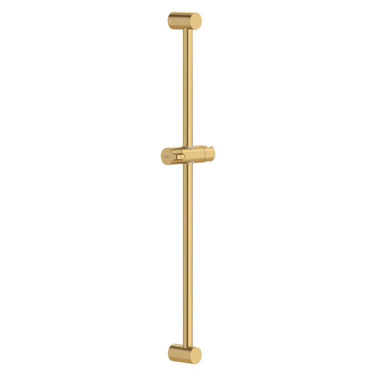 Slide Bar Round with Adjustable Handshower Bracket 30 Inch Brushed Cool Sunrise ADA Wall Mount