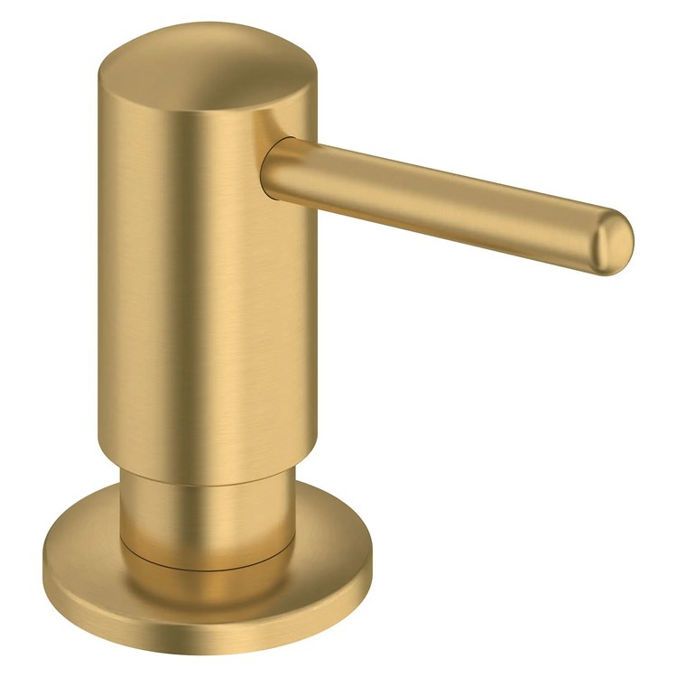Soap Dispenser Brushed Cool Sunrise Deck Mount Plastic Brass Universal Liquid Pump - Image 1