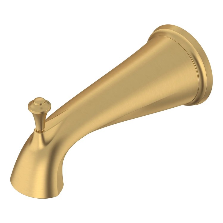 Tub Spout Delancey Slip-On with Diverter Brushed Cool Sunrise 8-1/8 Inch Metal CEC - Image 1
