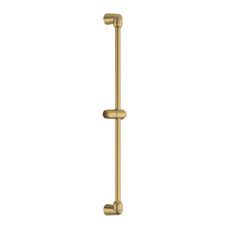 Slide Bar Universal Standard with Adjustable Shower Holder 36 Inch Brushed Cool Sunrise Metal Concealed - Image 1