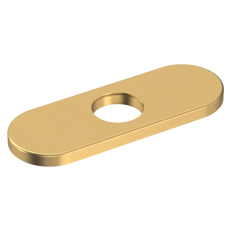 Deck Plate Brushed Cool Sunrise Brass for Select American Standard Faucets 6-3/16 Inch - Image 1