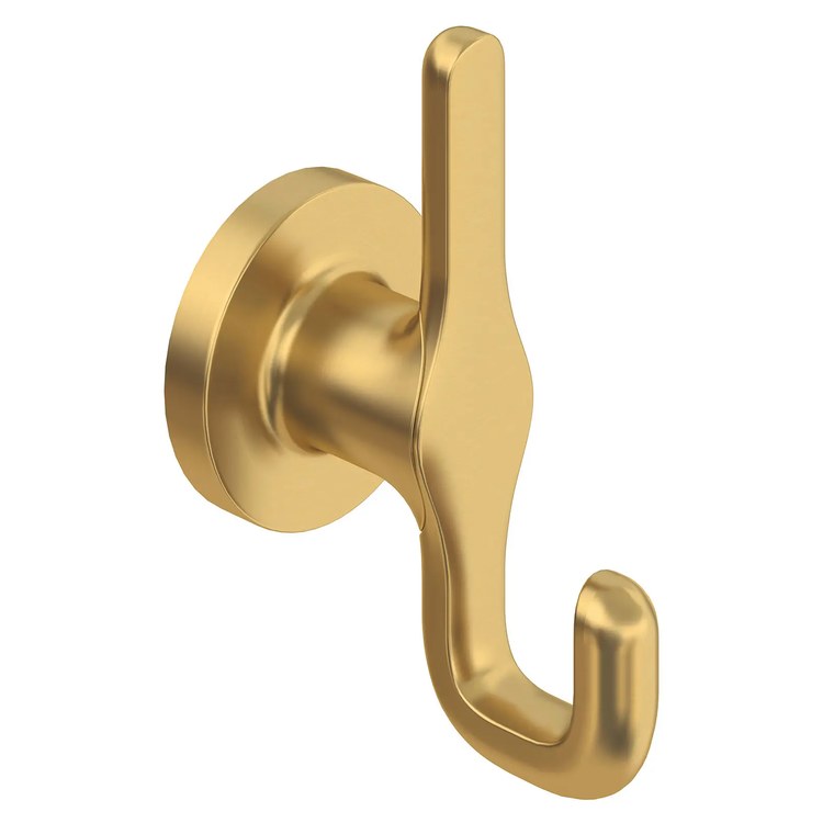 Robe Hook Studio S Double Brushed Cool Sunrise 2-15/16 Inch Concealed Mount Metal - Image 1