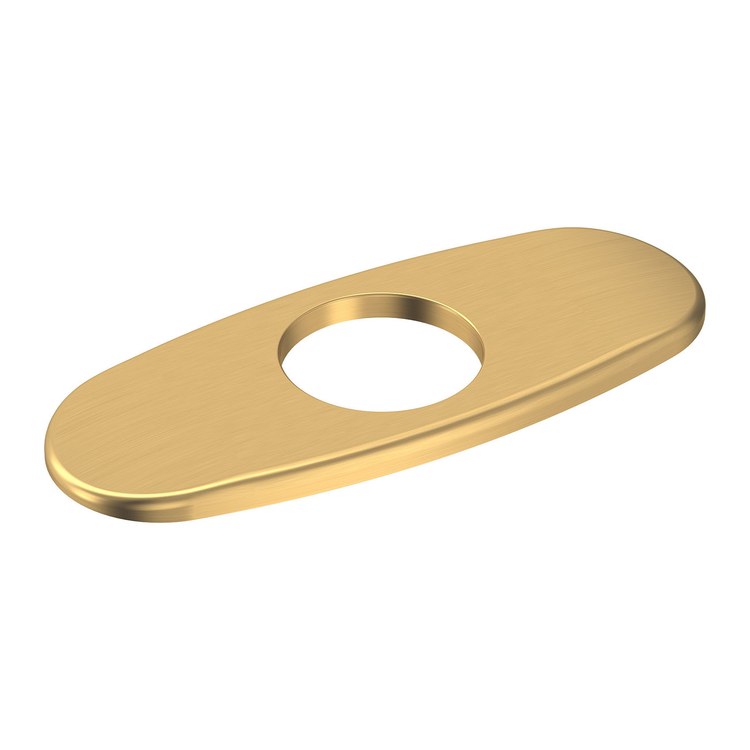 Escutcheon Plate Universal Deck Brushed Cool Sunrise 6-5/16 Inch Metal for Single Control Lavatory Faucet - Image 1