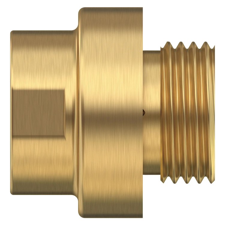 Vacuum Breaker Inline Universal Brass 1/2 IN NPT Brushed Cool Sunrise for Handshower - Image 2