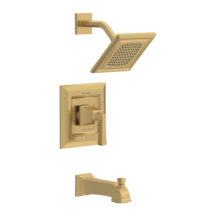 Tub and Shower Trim Town Square S with Double Ceramic Pressure Balance Cartridge 1 Lever Brushed Cool Sunrise - Image 1