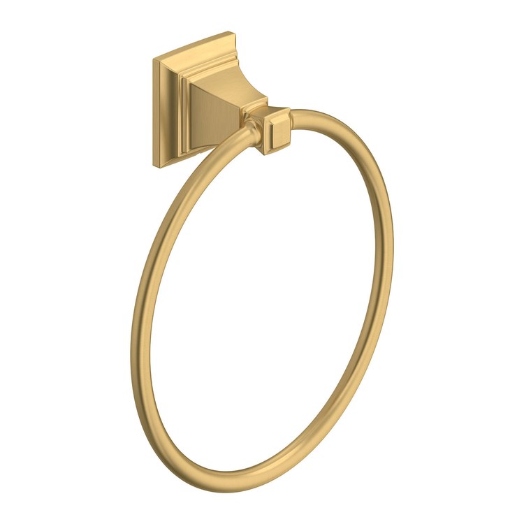 Towel Ring Town Square S 7-3/8 Inch Round Closed Brushed Cool Sunrise Metal - Image 1