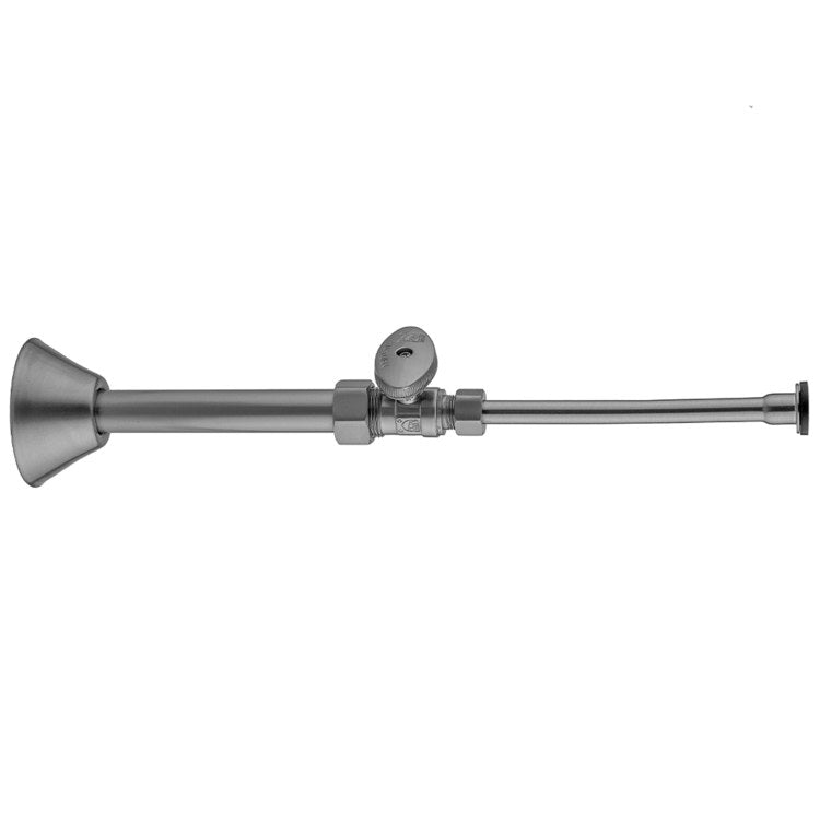 Toilet Supply Kit Quarter Turn Straight Pattern 5/8 x 3/8 Inch OD 20 Inch Vintage Bronze Oval - Image 1