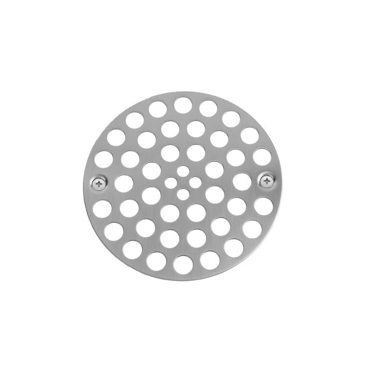 Drain Plate Square Shower 4 Inch Polished Nickel Brass Depth 1/8 Inch - Image 1