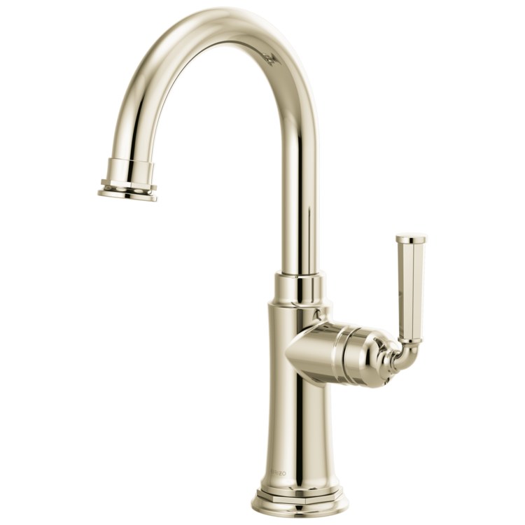 Bar Faucet Rook 1 Lever ADA Polished Nickel 360 DEG Swivel 1.8 Gallons per Minute - Image 1