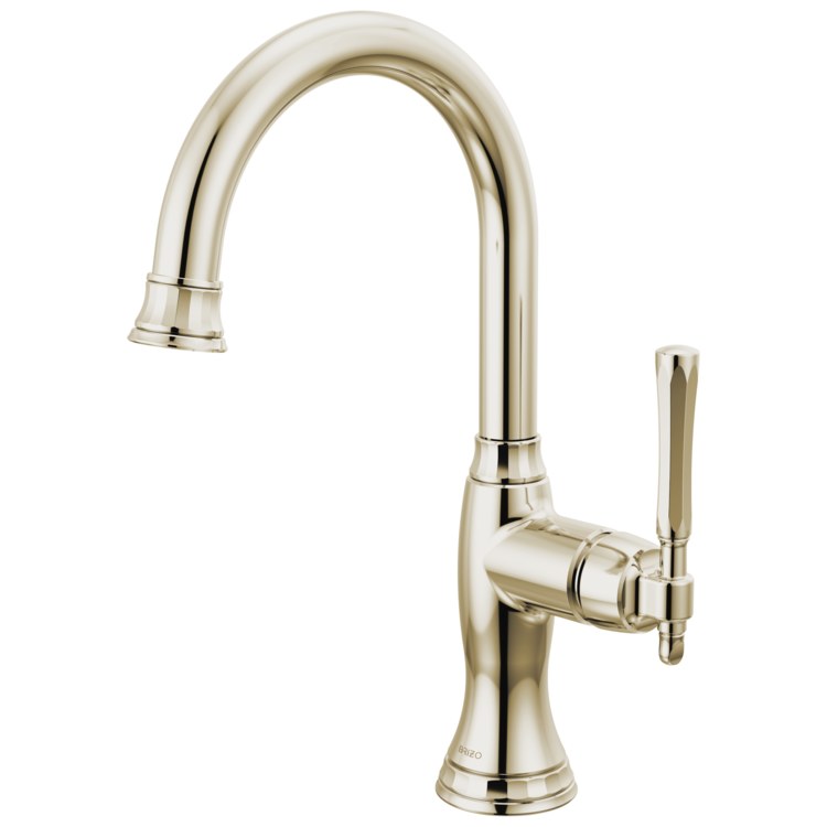 Bar Faucet Tulham 1 Lever ADA Brilliance Polished Nickel 360 DEG Swivel 1.8 Gallons per Minute - Image 1