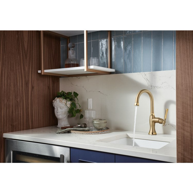 Bar Faucet Tulham 1 Lever ADA Brilliance Luxe Gold/Brilliance Polished Gold 360 DEG Swivel 1.8 Gallons per Minute - Image 2