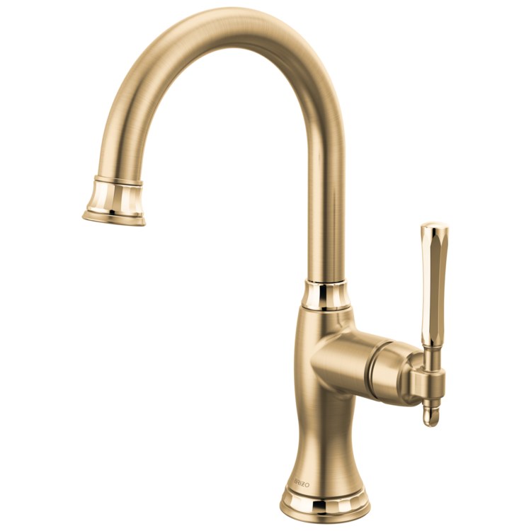 Bar Faucet Tulham 1 Lever ADA Brilliance Luxe Gold/Brilliance Polished Gold 360 DEG Swivel 1.8 Gallons per Minute - Image 1