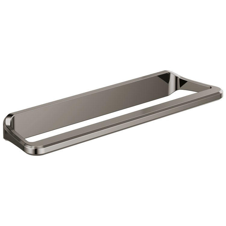 Towel Bar Levoir 8 Inch Mini Brilliance Black Onyx Metal 3-7/16 Inch Wall Mount